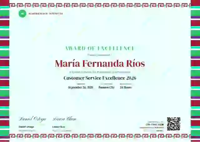 Plantilla de certificado Greca Folk Ruby de premios y logros