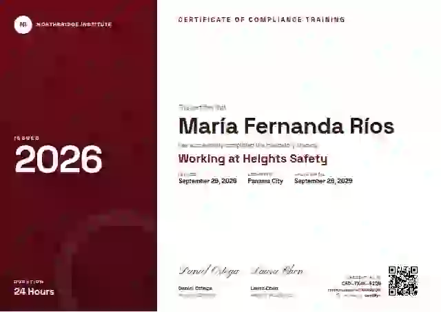 Plantilla de certificado Level Ladder Ruby de cumplimiento y seguridad