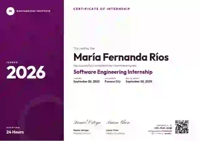 Level Ladder Fuchsia internship certificate template