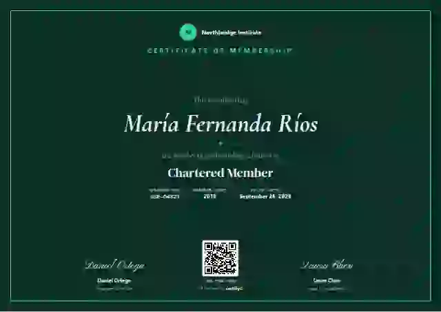 Pinnacle membership certificate template