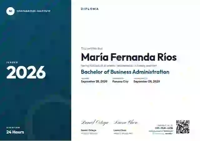 Plantilla de certificado Level Ladder Cerulean de diploma académico