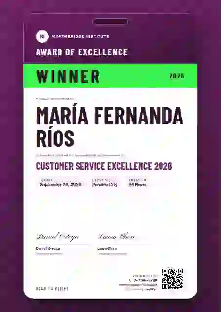 Plantilla de certificado Speaker Pass Fuchsia de premios y logros