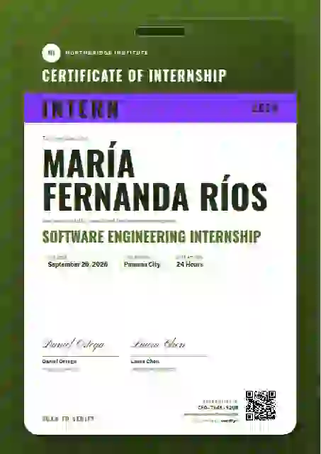 Speaker Pass Lime internship certificate template