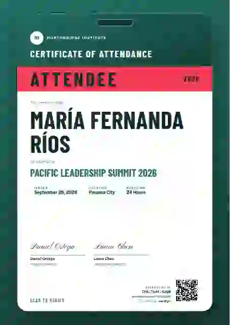Plantilla de certificado Speaker Pass Seafoam de asistencia a eventos