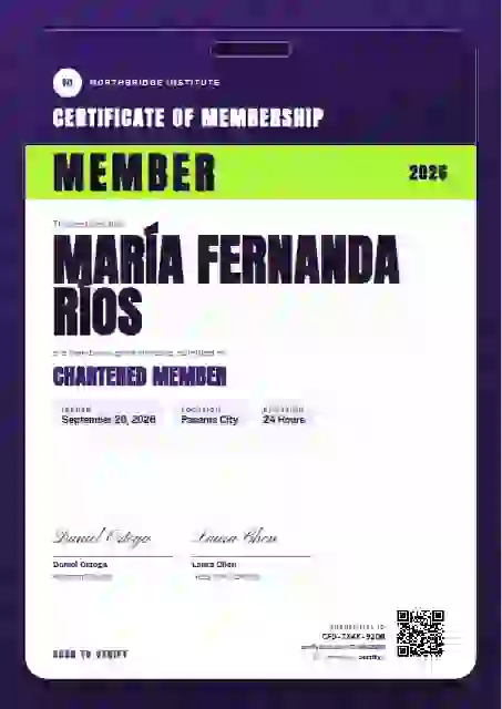 Plantilla de certificado Speaker Pass Violet de membresía