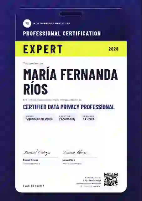 Plantilla de certificado Speaker Pass Ultramarine de certificación profesional