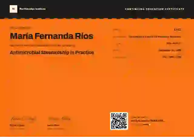 Vista continuing education certificate template