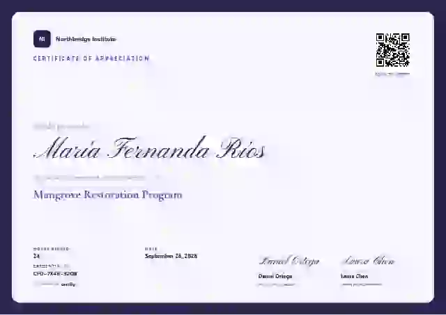 Heraldry volunteer appreciation certificate template