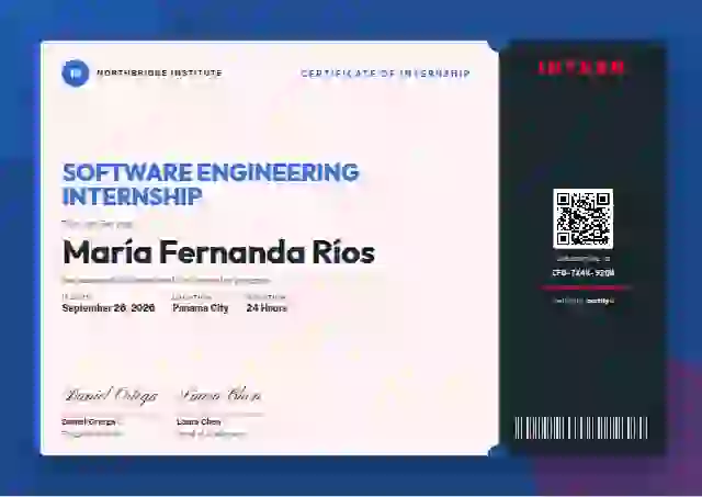 Plantilla de certificado Workshop Ticket Azure de pasantía