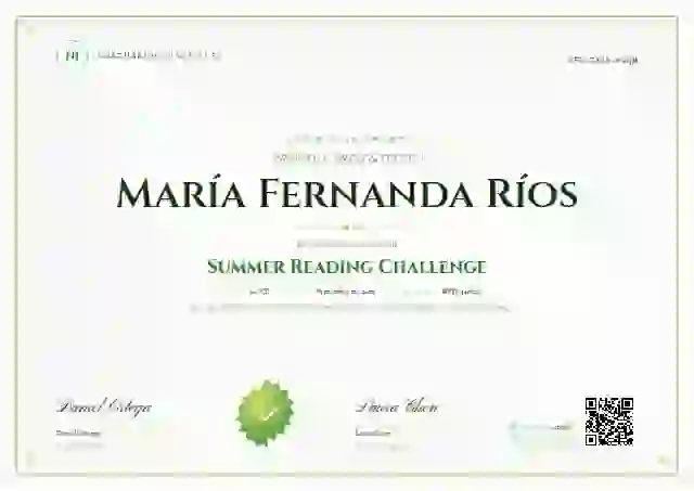 Plantilla de certificado Classic Seal Meadow de escuela y niños