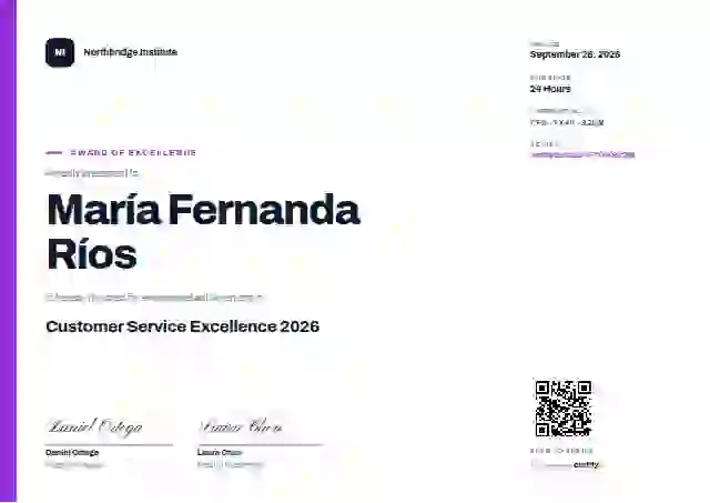Plantilla de certificado Modern Minimal Soft Orchid de premios y logros