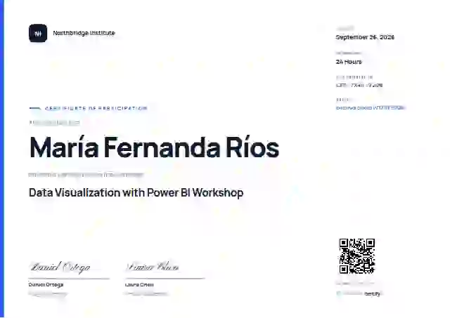 Modern Minimal webinar and workshop certificate template