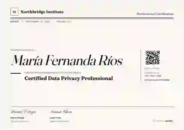 Plantilla de certificado Editorial Serif Ultramarine de certificación profesional