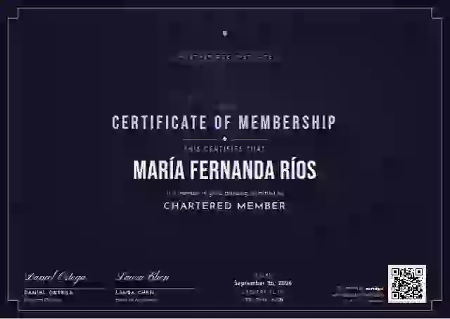 Plantilla de certificado Art Deco Violet de membresía