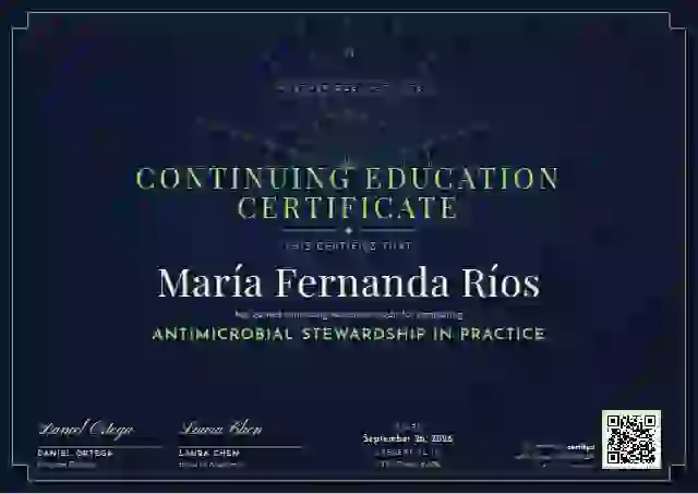 Plantilla de certificado Art Deco Lime de educación continua