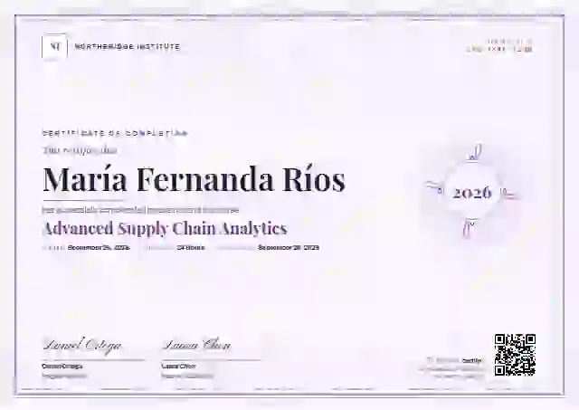 Plantilla de certificado Guilloche Amethyst de finalización de curso