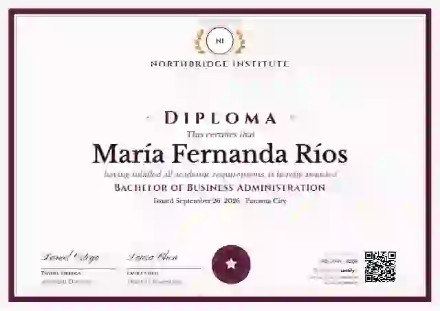Plantilla de certificado Academic Crest Raspberry de diploma académico