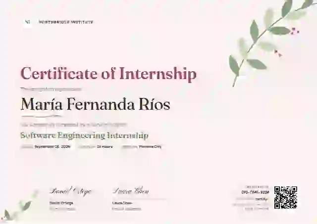 Plantilla de certificado Botanical Raspberry de pasantía