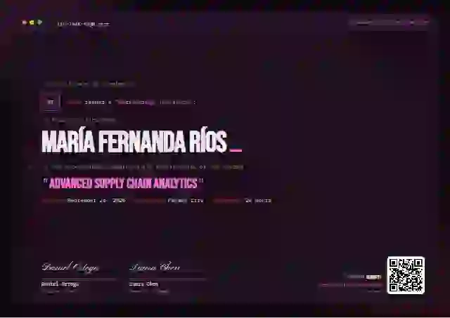 Plantilla de certificado Tech Mono Magenta de finalización de curso