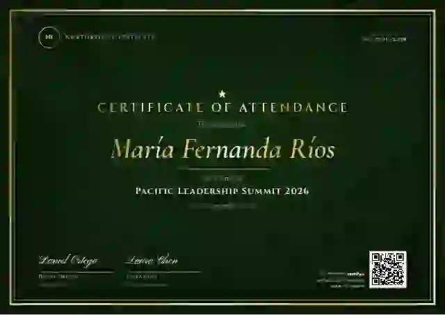 Plantilla de certificado Luxury Foil Meadow de asistencia a eventos
