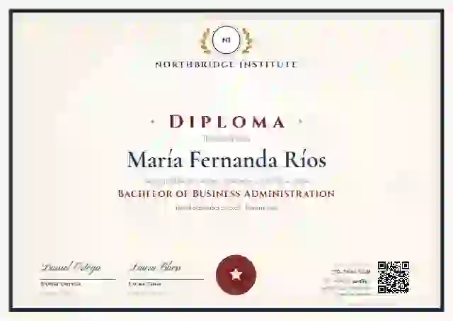 Academic Crest academic diploma certificate template
