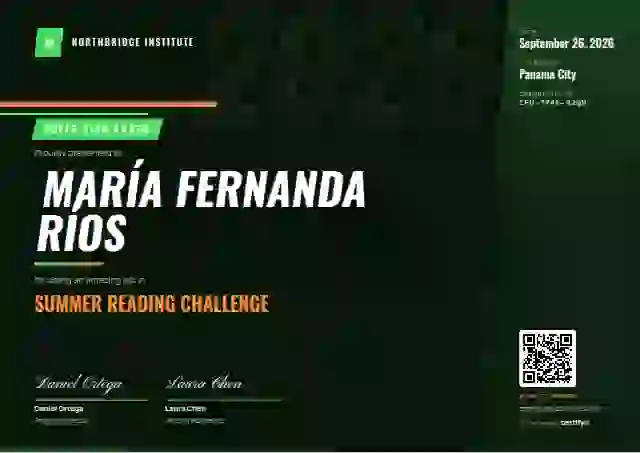 Plantilla de certificado Sports Dynamic Meadow de escuela y niños