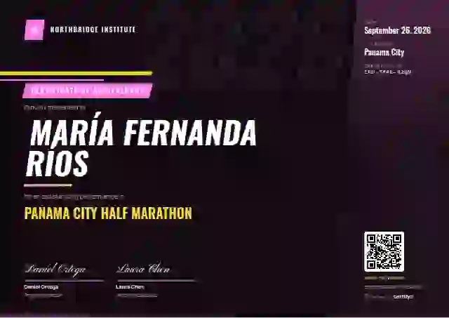 Plantilla de certificado Sports Dynamic Fuchsia de deportes