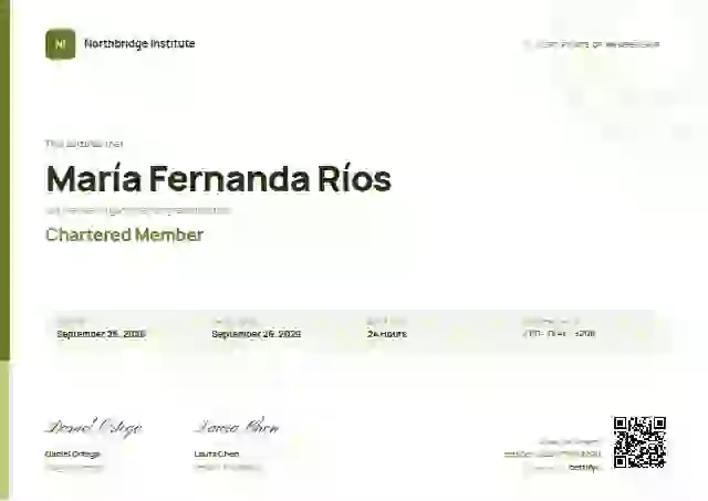 Plantilla de certificado Corporate Clean Lime de membresía