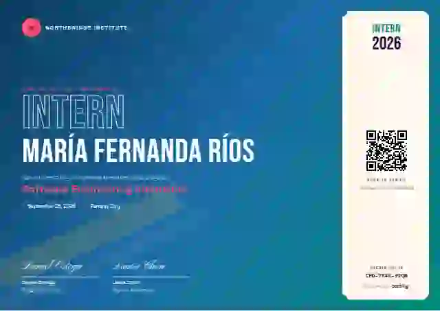 Plantilla de certificado Festival Ruby de pasantía