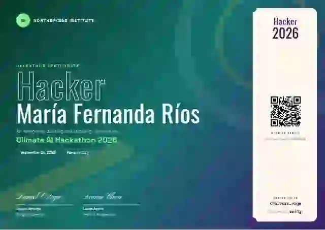 Plantilla de certificado Festival Meadow de hackatón