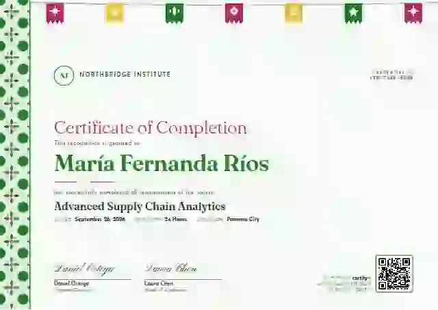 Plantilla de certificado Latin Heritage Meadow de finalización de curso