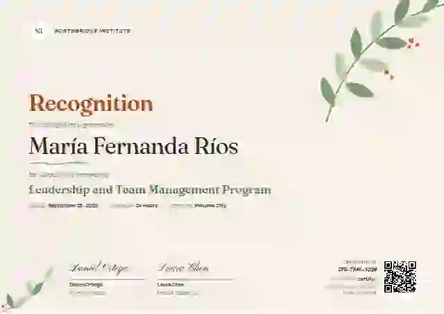 Botanical latin america certificate template