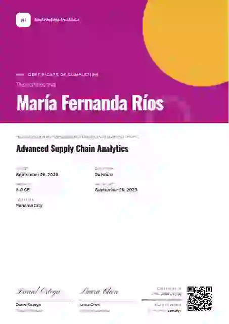 Plantilla de certificado Portrait Modern Magenta de finalización de curso