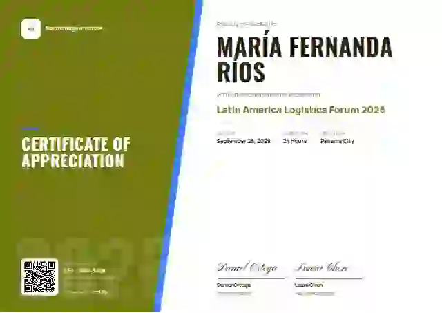 Plantilla de certificado Split Panel Lime de ponente de conferencia