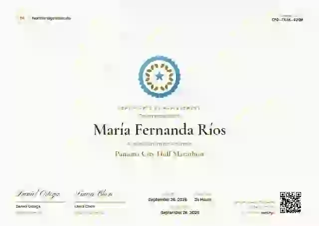 Plantilla de certificado Medallion Marigold de deportes