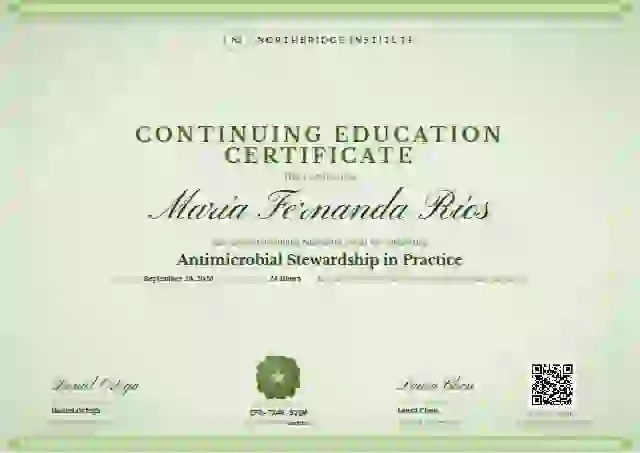Plantilla de certificado Scroll Parchment Lime de educación continua