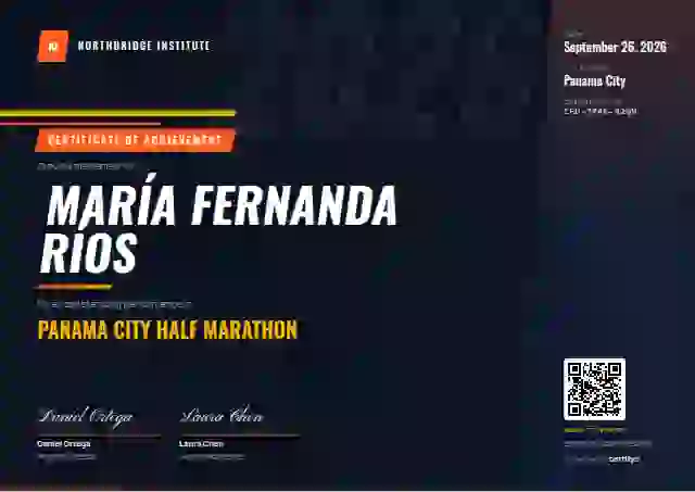 Sports Dynamic sports certificate template