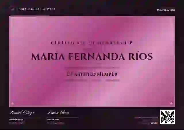 Plantilla de certificado Award Plaque Raspberry de membresía