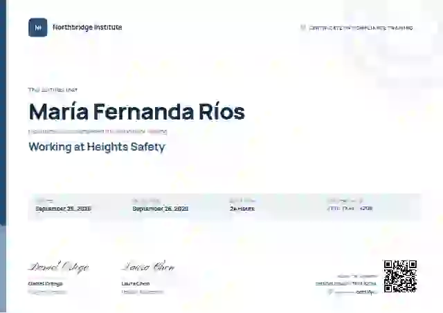 Corporate Clean compliance and safety certificate template