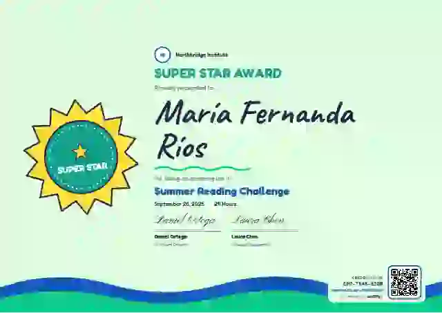 Plantilla de certificado Kids Achievement Seafoam de escuela y niños