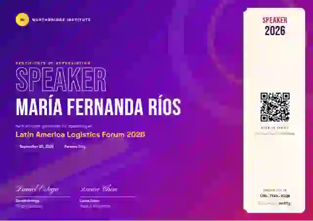 Festival conference speaker certificate template