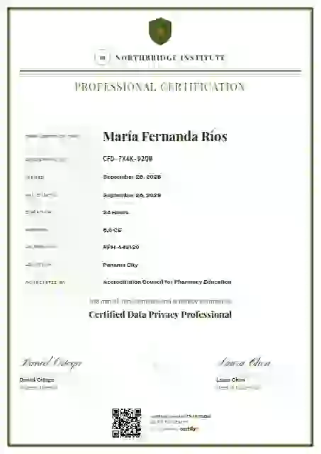 Plantilla de certificado Civic Ledger Fern de certificación profesional