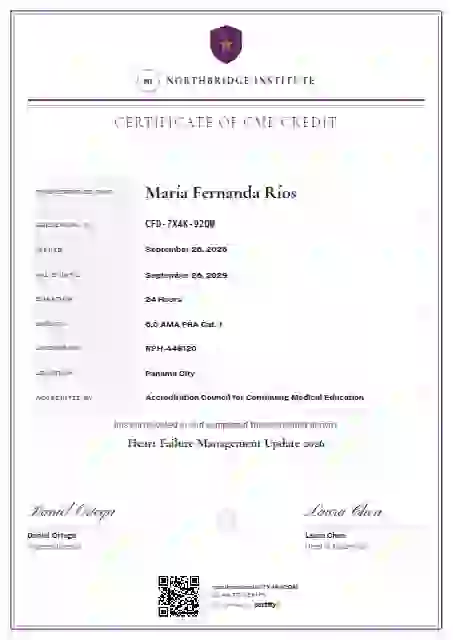 Plantilla de certificado Civic Ledger Orchid de salud y educación médica continua