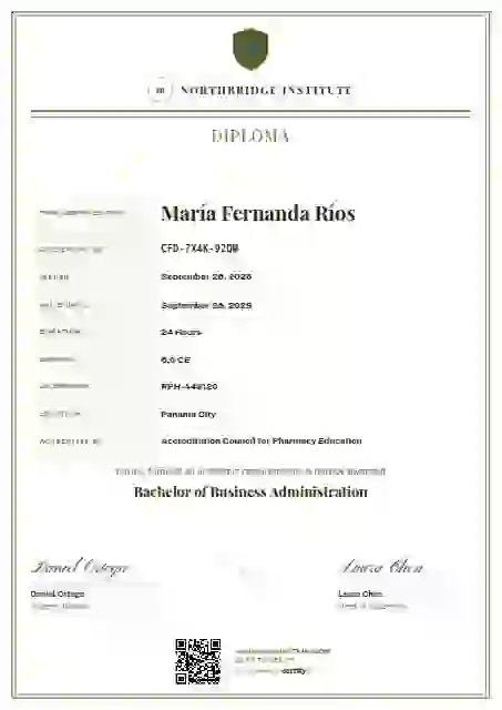 Plantilla de certificado Civic Ledger Lime de diploma académico