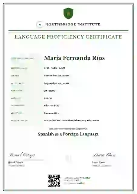 Plantilla de certificado Civic Ledger Meadow de dominio de idiomas