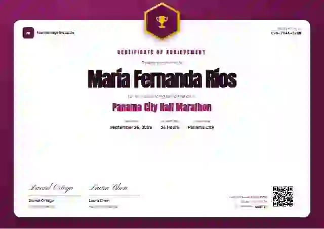 Plantilla de certificado Icon Badge Raspberry de deportes