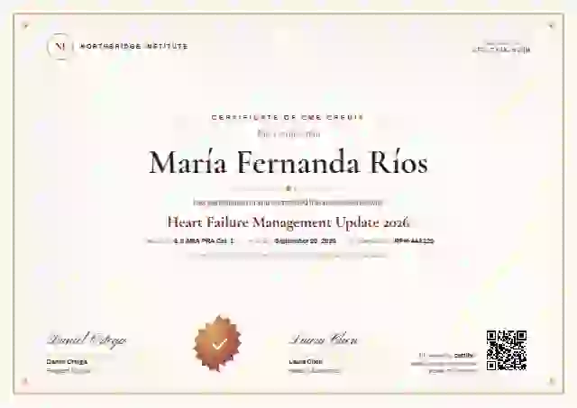 Classic Seal Burgundy healthcare and cme certificate template