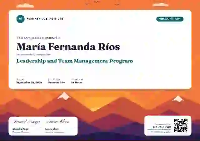 Sol Mural latin america certificate template