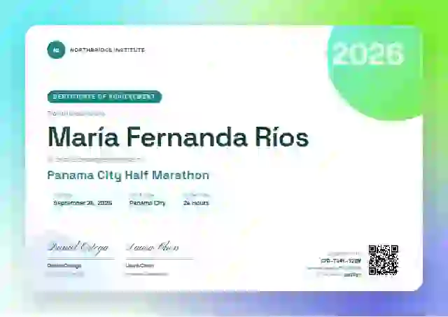 Plantilla de certificado Aurora Gradient Lagoon de deportes