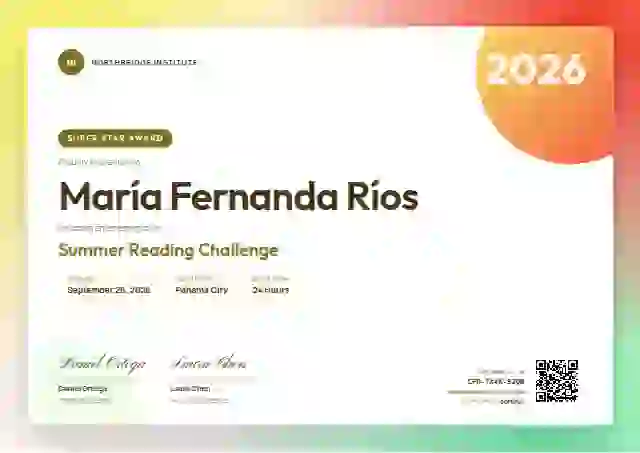 Plantilla de certificado Aurora Gradient Marigold de escuela y niños